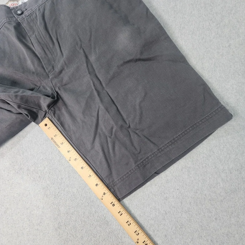 Izod Saltwater Shorts Mens 40x10 Gray Outdoor Cotton‎ Flat Front